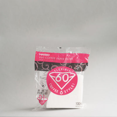 Hario V60 Paper Filter 100 sheets 1-2 Cups / 1-4 Cups